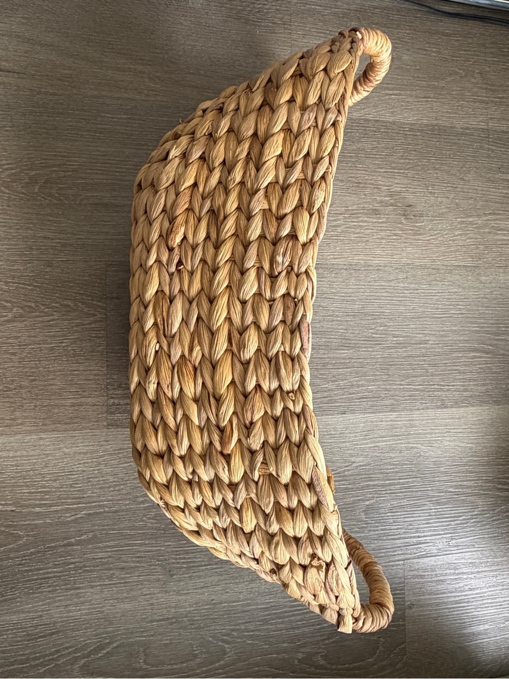 Handwoven Seagrass Storage Basket in Natural Brown